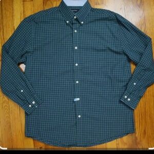Nautica Men's Green Checkered Button‎ Down Shirt